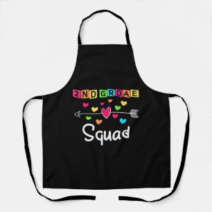 2nd grade Teacher Shirts School Team Second Grade Apron
