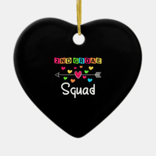 2nd grade Teacher Shirts School Team Second Grade Ceramic Ornament