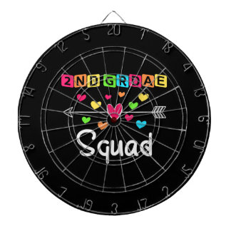 2nd grade Teacher Shirts School Team Second Grade Dartboard