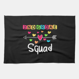2nd grade Teacher Shirts School Team Second Grade Kitchen Towel