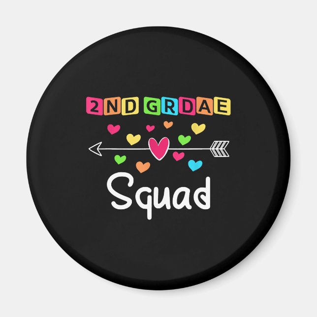 2nd grade Teacher Shirts School Team Second Grade Magnet (Front)