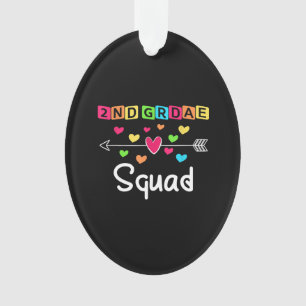 2nd grade Teacher Shirts School Team Second Grade Ornament