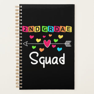 2nd grade Teacher Shirts School Team Second Grade Planner