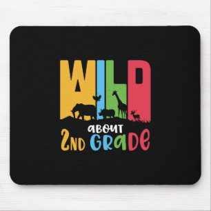 2nd Grade Teacher Wild About 2nd Grade Mouse Pad