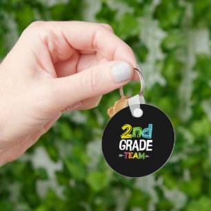 2nd Grade Team 2nd Grade Squad Teacher Gifts Keychain