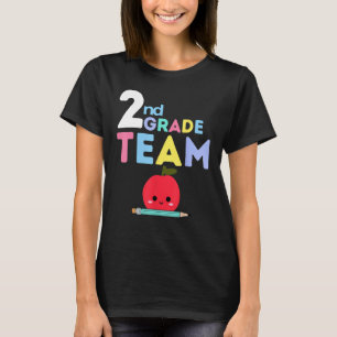 2nd Grade Team  Back To School Teacher Student Kid T-Shirt