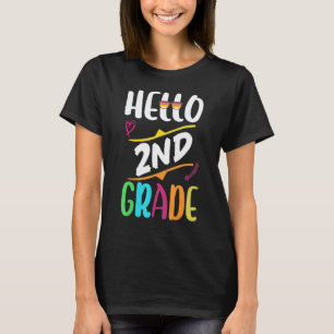 2nd grade team Hello second grade teacher boys gir T-Shirt