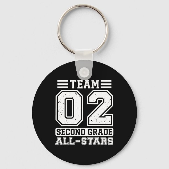 2nd Grade Team Second Grade Back To School  Keychain (Front)