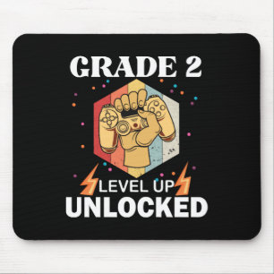 2nd Grade Unlocked Level Up Back To School First Mouse Pad
