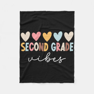 2nd Grade Vibes First Day Of School Welcome Ck To  Fleece Blanket