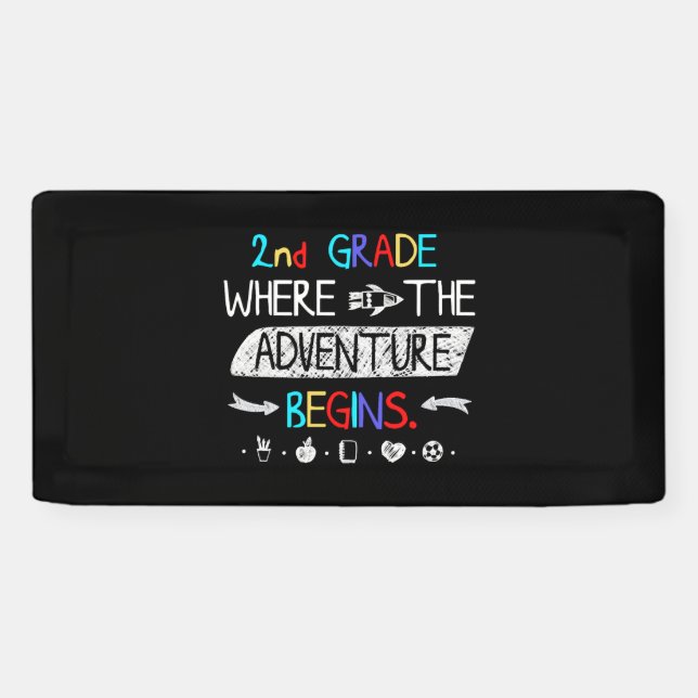 2nd Grade Where the Adventure Begins   Banner (Horizontal)