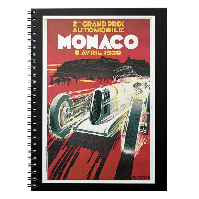 2nd Grand Prix Automobile de Monaco Notebook (Front)