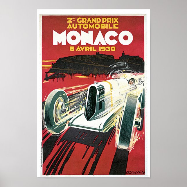 2nd Grand Prix de Monaco Poster (Front)
