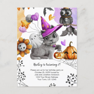 2nd Halloween Birthday Celebration Postcard