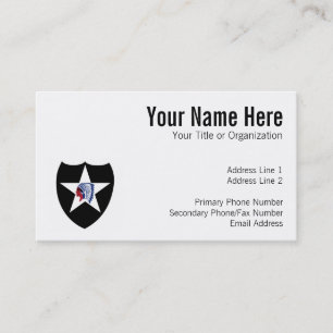 2nd ID Class A Patch Business Card
