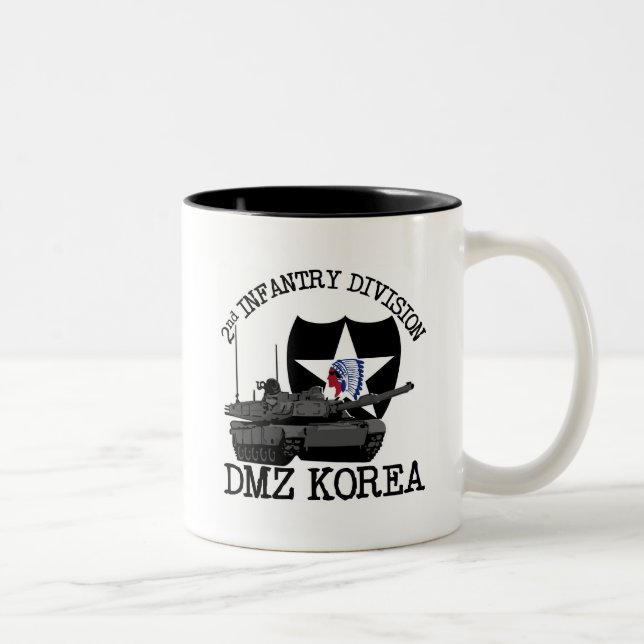 2nd ID DMZ Korea Vet Two-Tone Coffee Mug (Right)