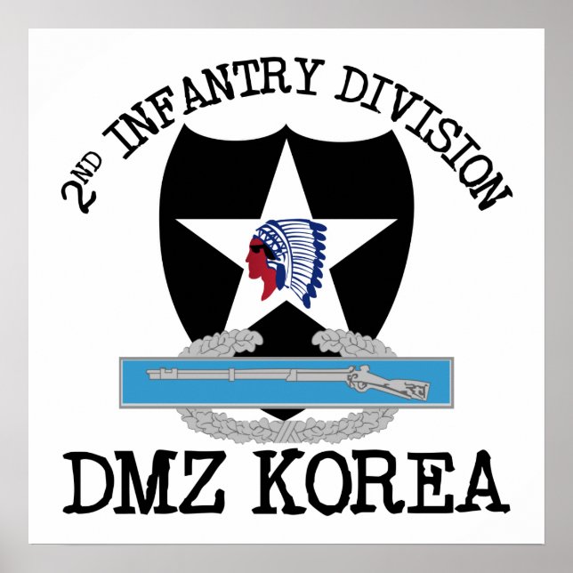 2nd ID Korea DMZ Vet with CIB Poster (Front)