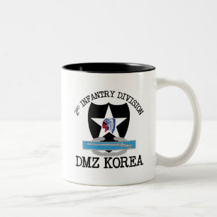 2nd ID Korea DMZ Vet with CIB Two-Tone Coffee Mug