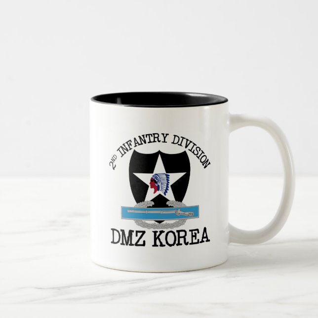 2nd ID Korea DMZ Vet with CIB Two-Tone Coffee Mug (Right)