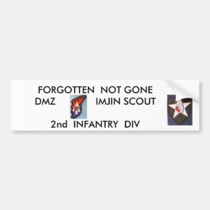 2nd Inf Div   Imjin Scout Bumper Sticker