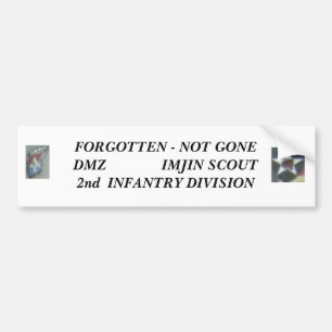 2nd Inf Div Imjin Scout Bumper Sticker