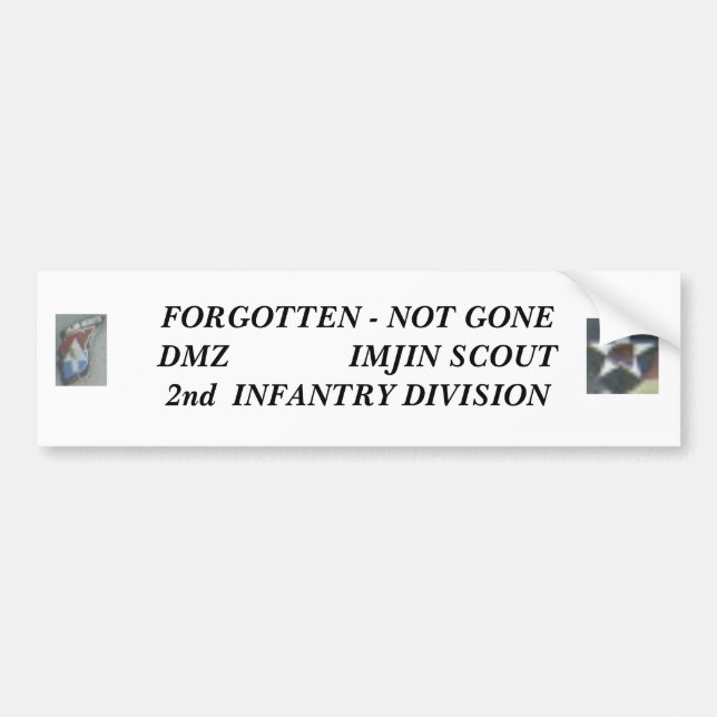 2nd Inf Div   Imjin Scout Bumper Sticker (Front)