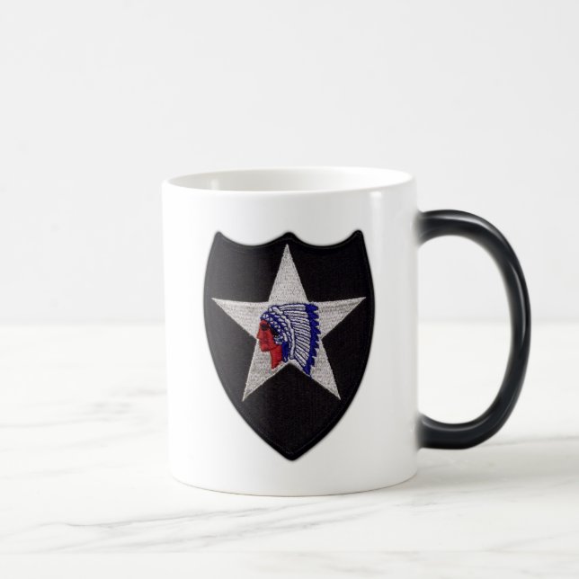 2nd Inf infantry division veterans iraq vets patch Magic Mug (Right)