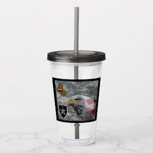 2nd Infantry Div Iraq Combat Veteran Acrylic Tumbler