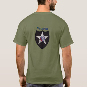 2nd infantry division 2nd ID Veterans vets patch T-Shirt