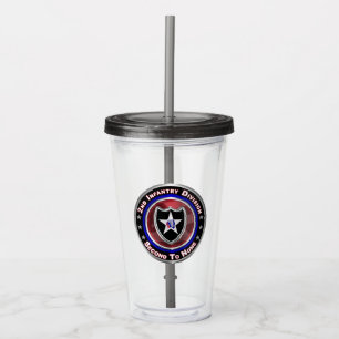 2nd Infantry Division Acrylic Tumbler