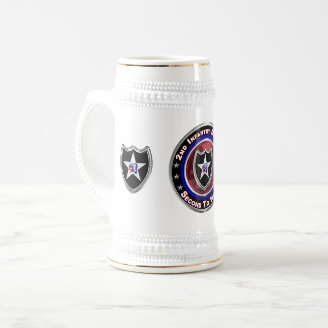 2nd Infantry Division   Beer Stein (Front Left)