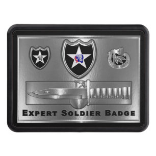 2nd Infantry Division “Expert Soldier Badge” Trailer Hitch Cover