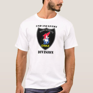 2nd Infantry Division - Imjin Scouts W/Text T-Shirt