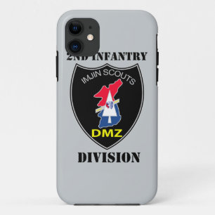 2nd Infantry Division - Imjin Scouts With Text iPhone 11 Case