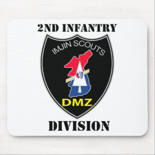 2nd Infantry Division - Imjin Scouts With Text Mouse Pad
