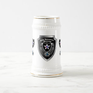2nd Infantry Division “Indianhead Division” Beer Stein