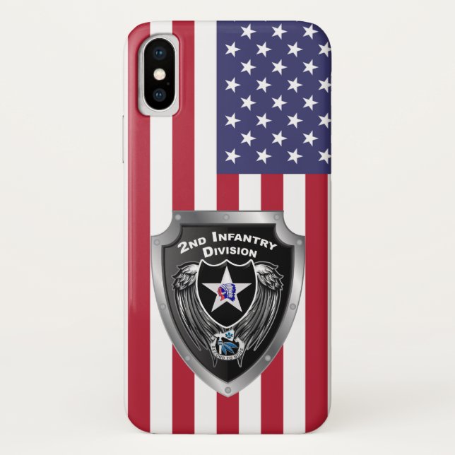 2nd Infantry Division “Indianhead Division” Case-Mate iPhone Case (Back)