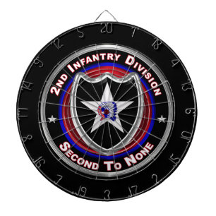 2nd Infantry Division “Indianhead Division” Dartboard