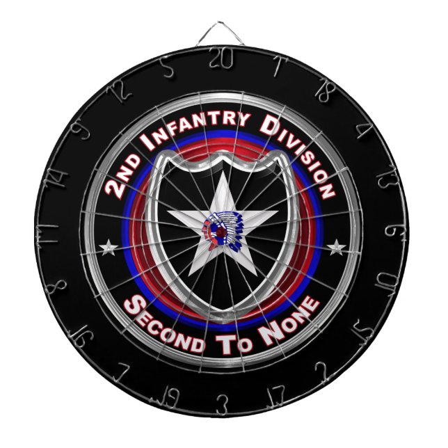 2nd Infantry Division “Indianhead Division”  Dartboard (Front)