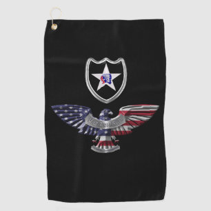 2nd Infantry Division “Indianhead Division” Eagle Golf Towel
