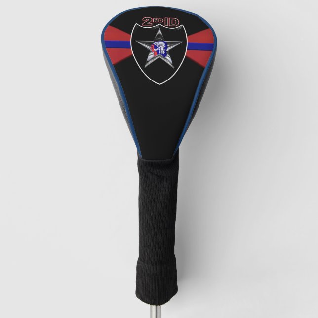 2nd Infantry Division “Indianhead Division”  Golf Head Cover (Front)