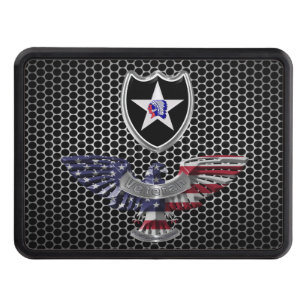 2nd Infantry Division “Indianhead Division” Hitch Trailer Hitch Cover