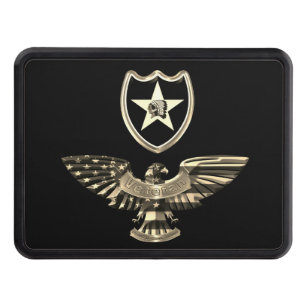 2nd Infantry Division “Indianhead Division” Hitch Trailer Hitch Cover
