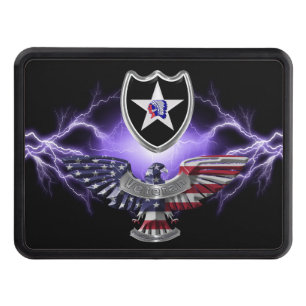 2nd Infantry Division “Indianhead Division” Trailer Hitch Cover
