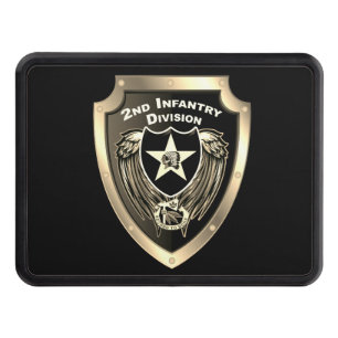 2nd Infantry Division “Indianhead Division” Trailer Hitch Cover
