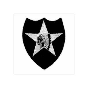 2nd Infantry Division Indianhead Veterans Vets Rubber Stamp