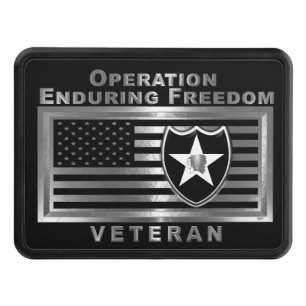 2nd Infantry Division “Operation Enduring Freedom” Trailer Hitch Cover
