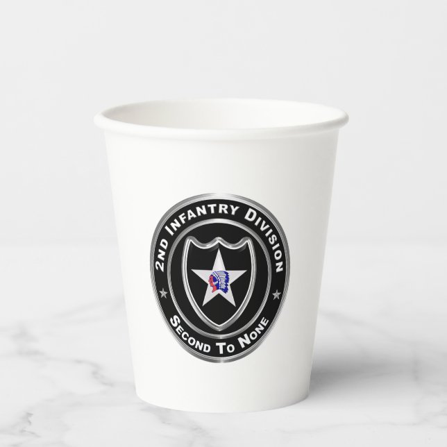 2nd Infantry Division  Paper Cups (Front)