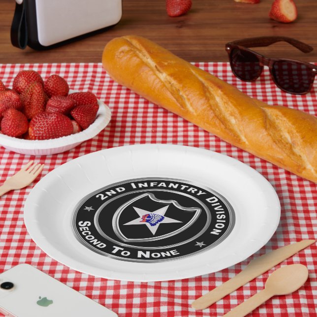 2nd Infantry Division  Paper Plate (Picnic)