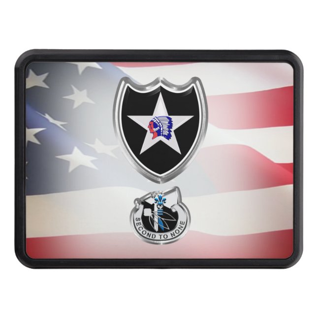 2nd Infantry Division Patch Hitch Cover (Front)